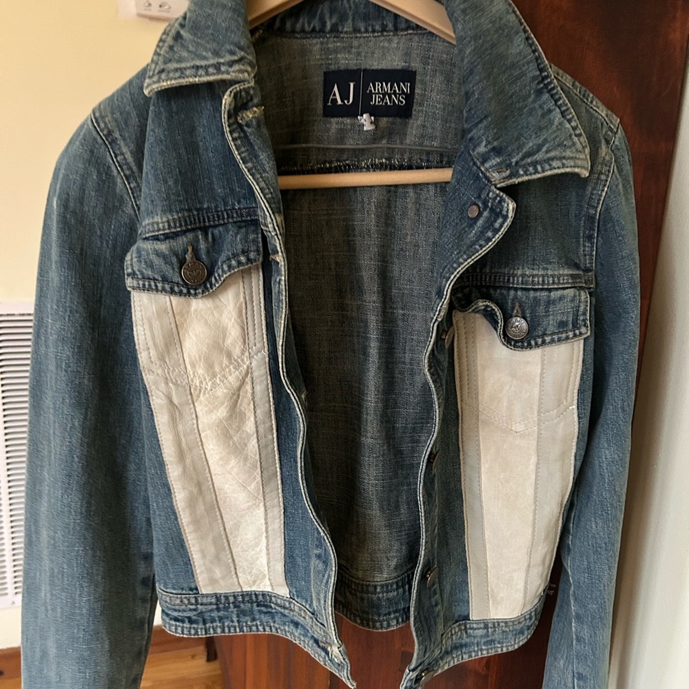 AJ Armani Jeans Blue Denim Jacket